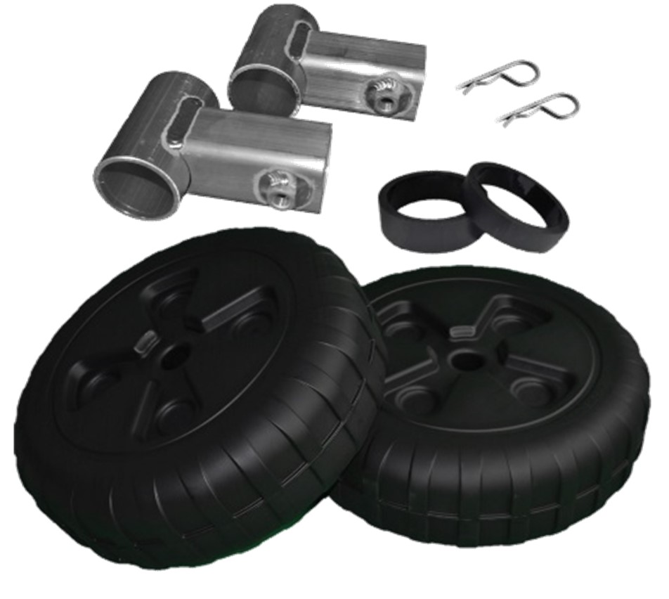 Ensemble de roues Standards 24'' et braquettes en T - pour essieu - 9004STD